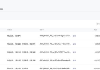 商城小程序哪些服务类目支持长期订阅消息