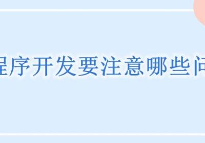 商城小程序开发前需要注意哪些问题