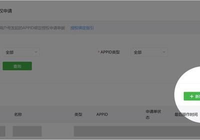 微信小程序如何新增APPID授权管理